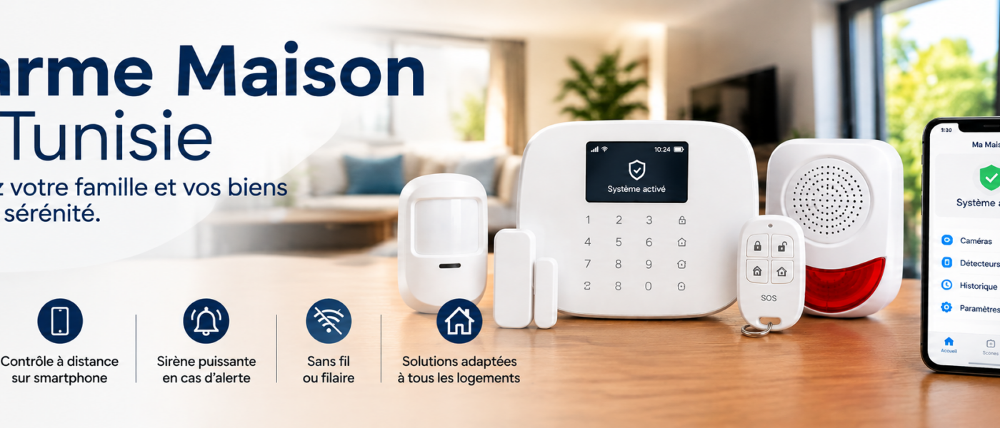 Alarme Maison en Tunisie : Protégez Votre Domicile 24h/24