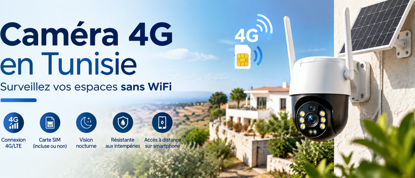 Caméra 4G en Tunisie : la solution de surveillance sans WiFi