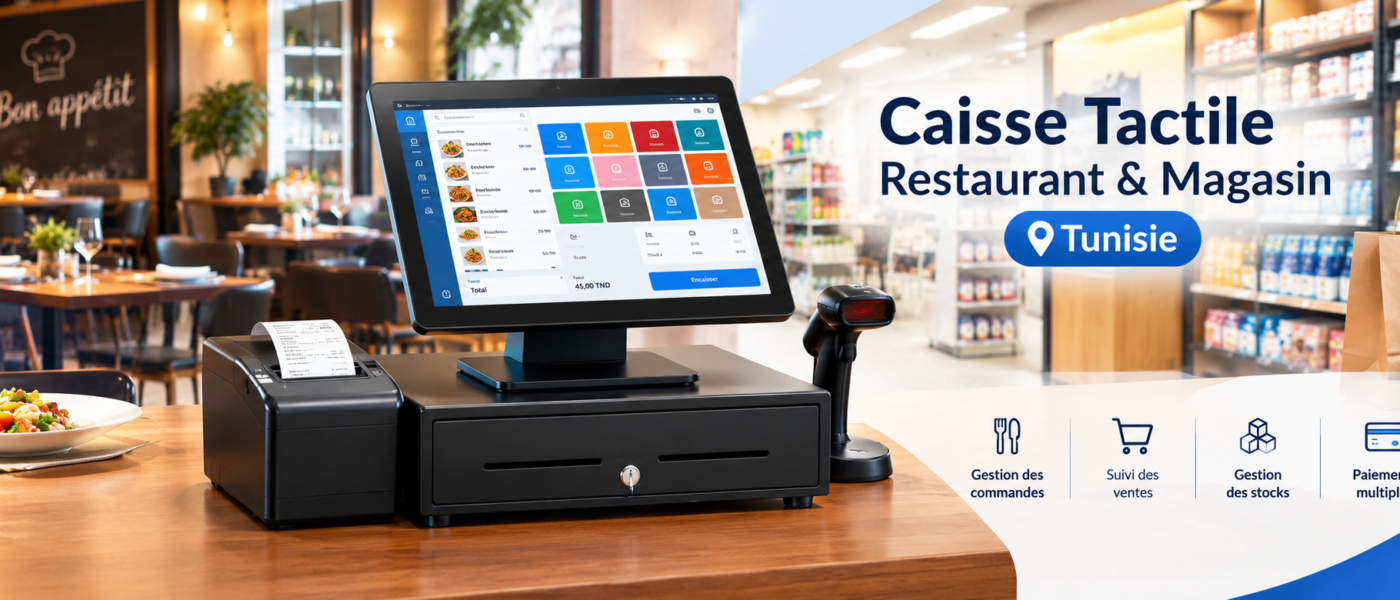 Caisse Tactile Restaurant et Magasin en Tunisie : Simplifiez Votre Point de Vente